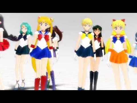 【MMDセーラームーン】Ｒ５人と外部４人で威風堂々【Sailor Moon】
