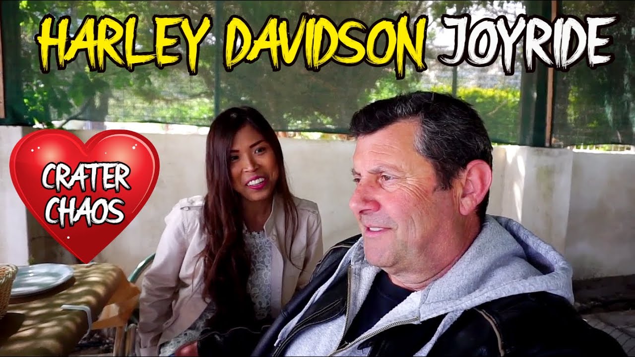 HARLEY JOYRIDE TO THE BIGGEST HEART-SHAPED CRATER WE EVER SAW! - CHAOS (Don't miss it!) - ΧΑΟΣ - YouTube