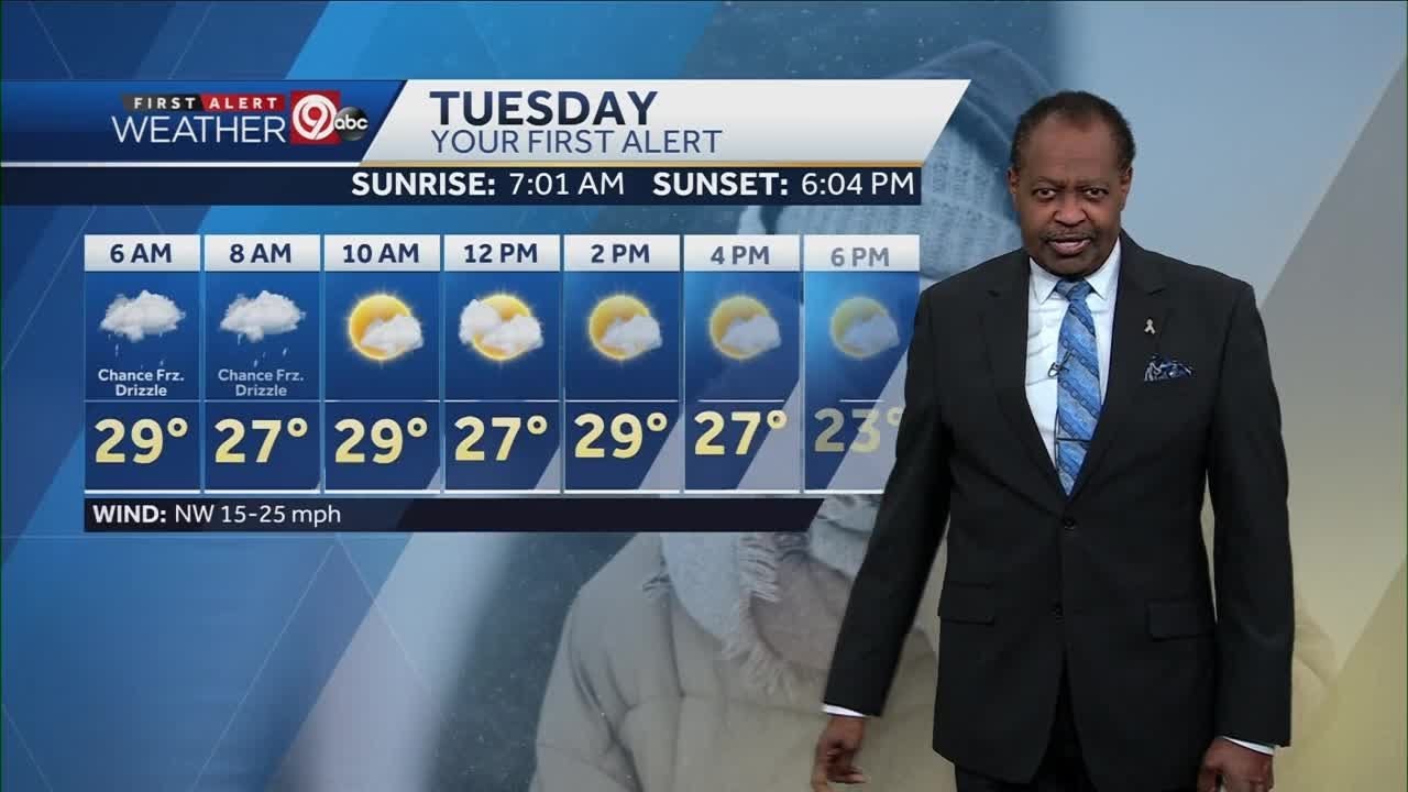 Cold air returns for your Tuesday - YouTube