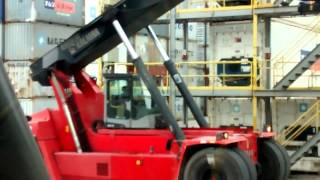 Reach stacker operation