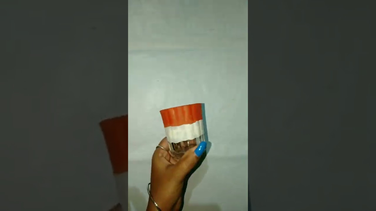 Indian Flag painting on glass 