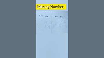 How to solve Missing Number Series #maths #reasoning #quant #logical #logicalreasoning