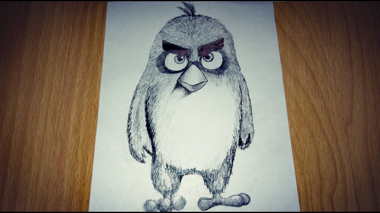 Рисуем Энгри Бердз. Draw Angry Birds. Злые птицы: Ред, Стелла,Чак. Red ...