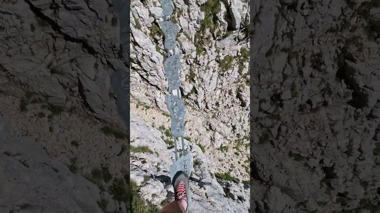 A Stepping Bridge Adventure on a Dolomite Via Ferrata