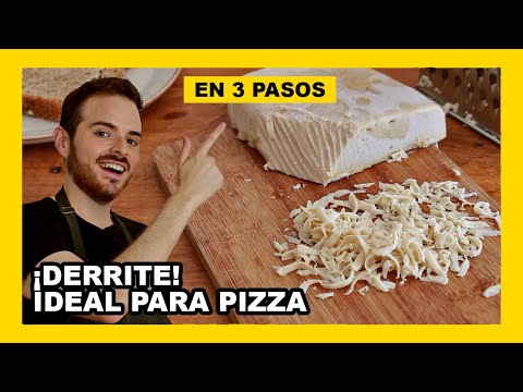 🔶 Como hacer QUESO MOZZARELLA VEGANO (receta fácil)
