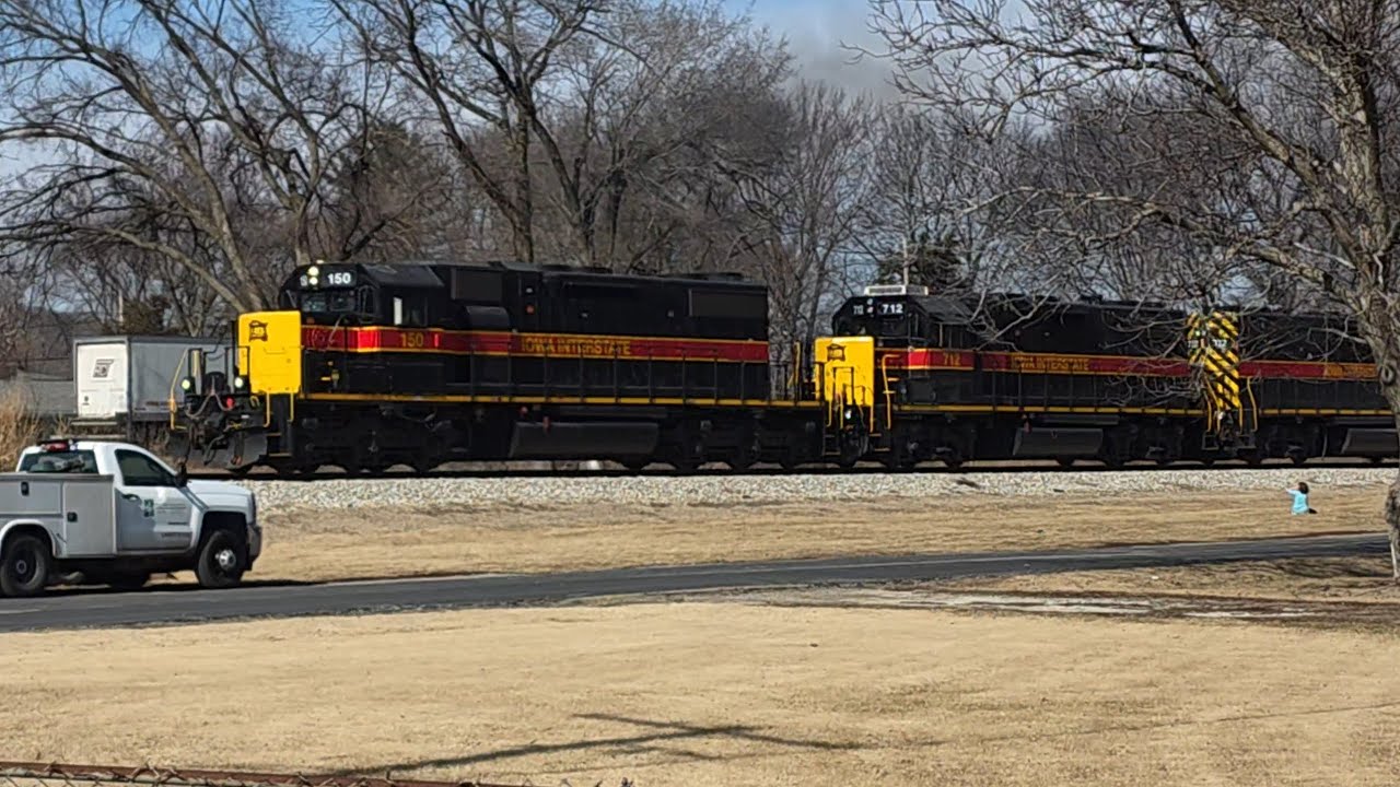 Iowa Interstate SIPE Train with IAIS 150 in Peoria Illinois 2/13/26 Fri 13th