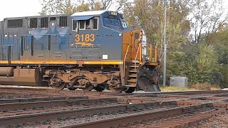 CSX Autorack Q216 Crossing The Marion Diamonds 💎💎