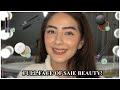 FULL FACE OF SAIE BEAUTY| FIRST IMPRESSIONS &amp; REVIEW