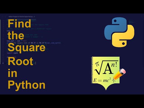 Find the Square Root in Python | Python Examples | Python Coding Tutorial | Python Coding Interview