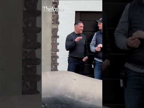 Video Tom Hardy Walking To Mobland Season 3 Set