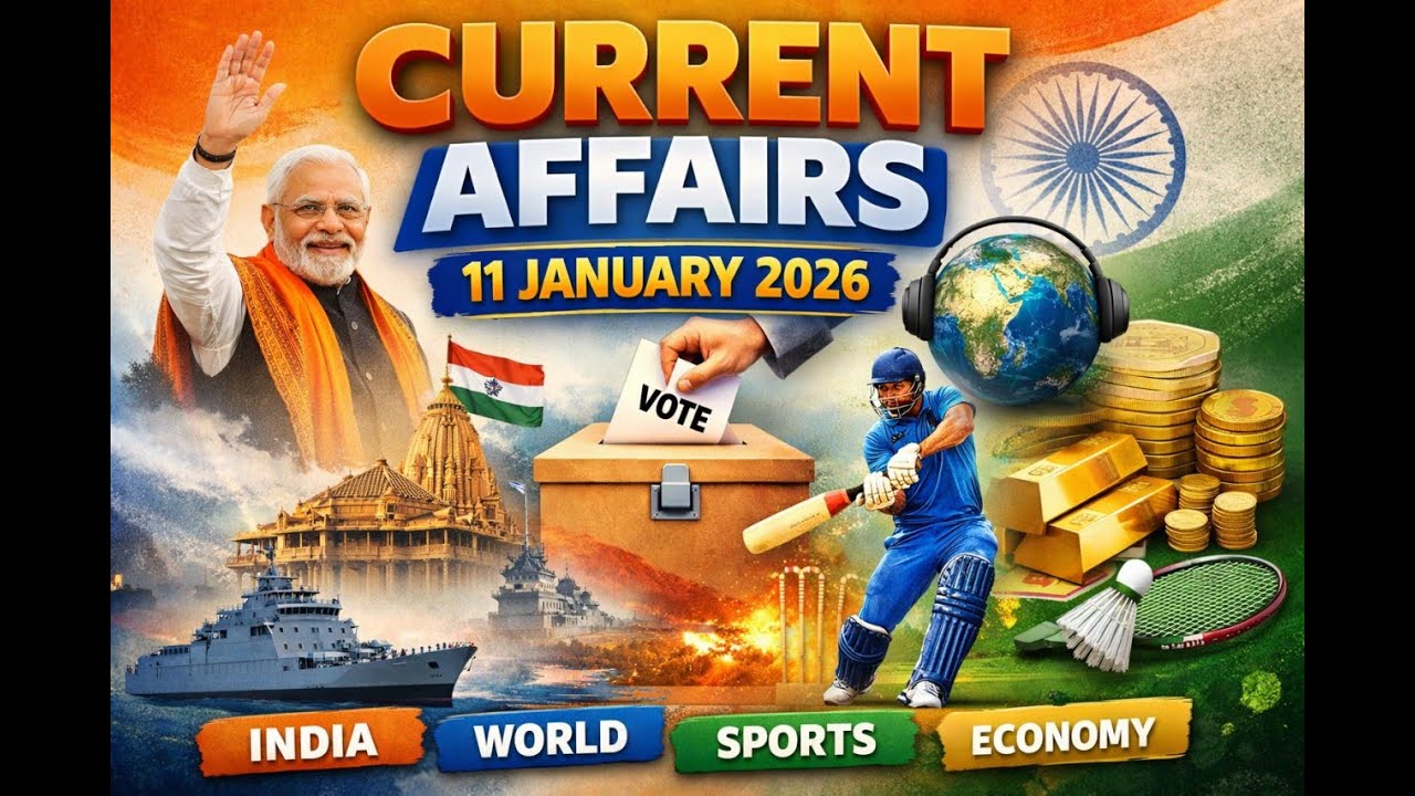 11 January 2026 Current Affairs | UPSC | SSC | Banking | NDA 