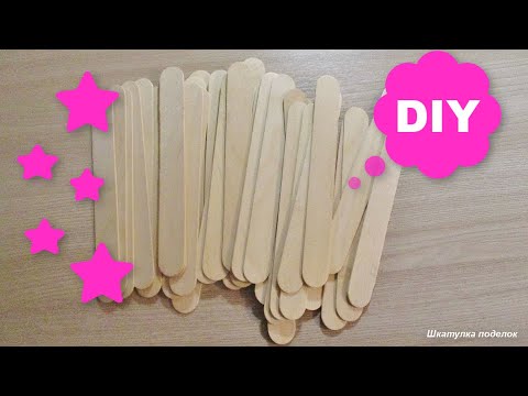 3 Идеи из палочек от мороженого и мешковины. Поделки своими руками. DIY.