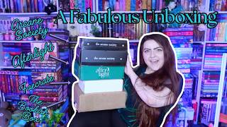 ✨A FABULOUS UNBOXING (Bookish Box, Arcane Society, Faecrate & Afterlight) #Booktube ✨
