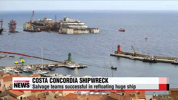 Salvage teams successful in refloating Costa Concordia