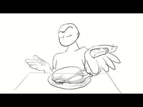 Cooking show with easily entertained audience