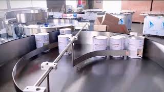 Round accumulation table machine, outfeed table, infeed table
