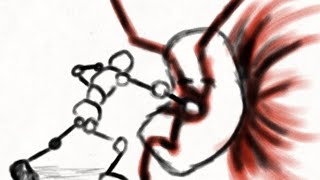 Black Flash impact animation