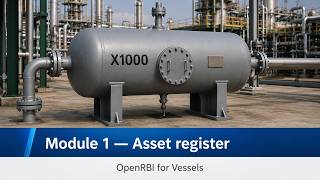 OpenRBI for Vessels Module 1 Asset register and Design data.