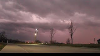 December 15, 2021 | Serial Derecho Extreme Winds and Tornado Warned footage in Maryville, Missouri