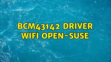 Bcm43142 driver wifi open-suse
