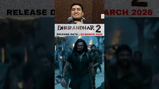Dhurandhar 2 Announced: Ranveer Singh Returns, Release Date 19 March 2026 Eid Month #shorts
