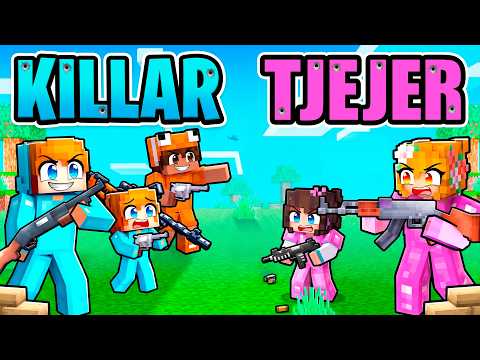 KILLAR vs TJEJER Militär Tävling I Minecraft!