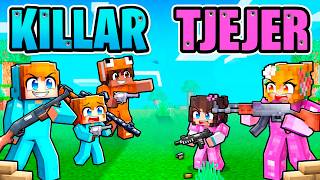 KILLAR vs TJEJER Militär Tävling I Minecraft!