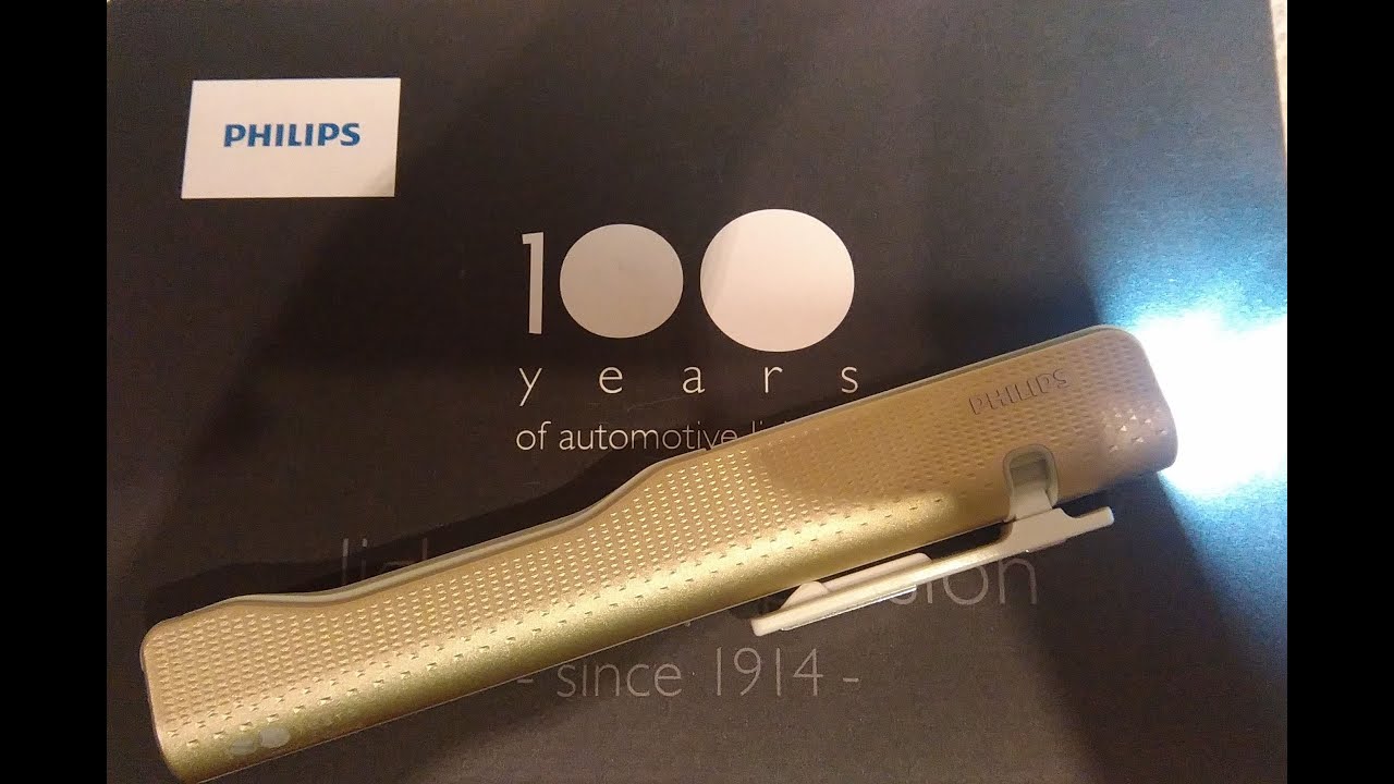 Recenzja latarki Philips penlight premium gold YouTube
