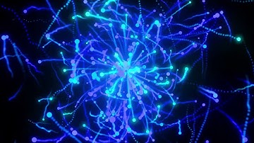 blue glow particle turbulence Looped Animation - Download Stock Footage