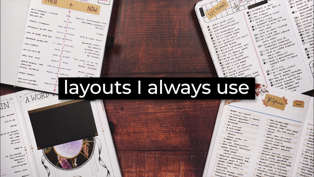 Мои 5 обязательных макетов для новых Bullet Journal 💜