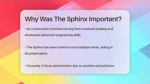 Why Was The Sphinx Important? - Ancient Wonders Revealed