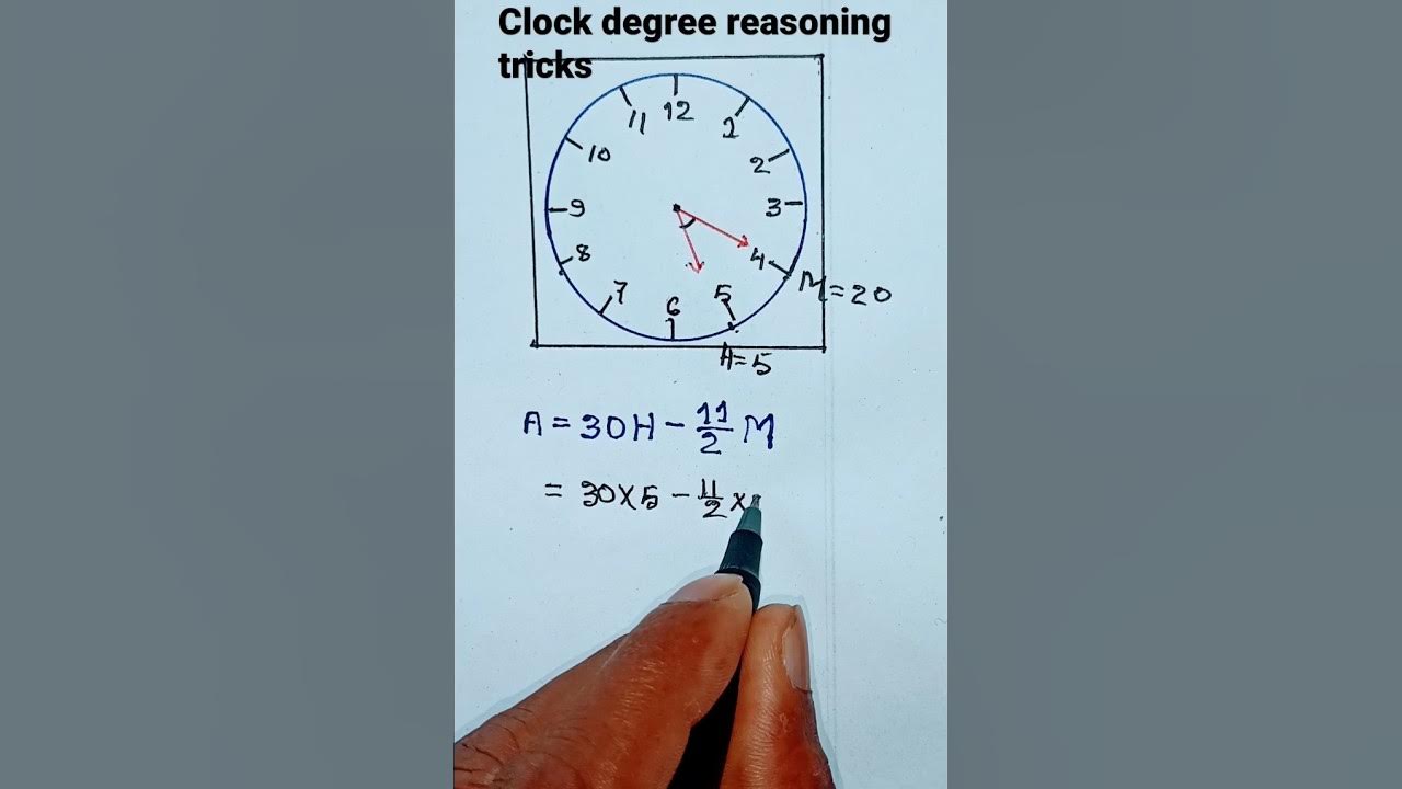 Clock degree reasoning tricks shorts reasoning YouTube