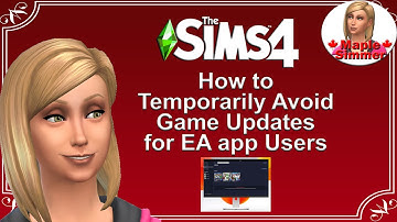 How to Temporarily Avoid Sims 4 Game Update on the EA app (Sims 4 Tutorials)