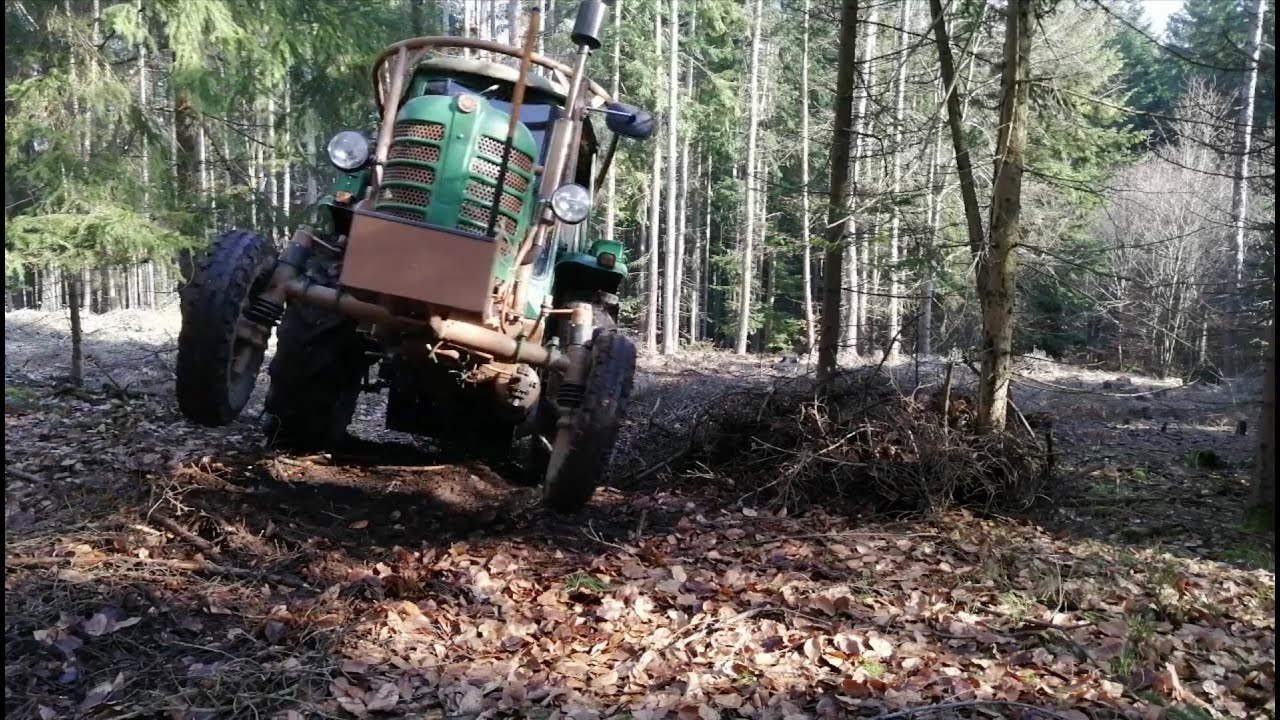 Traktor Zetor 2011 těžba dřeva samovýroba 2023-24 prořezávka smrk díl 6*