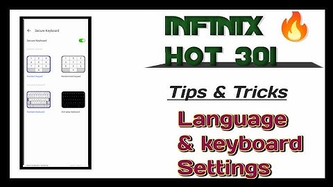 INFINIX 🔥 Hot 30i 📱 phone setting setup 👉Language & keyboard Settings