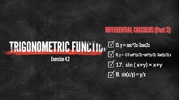 Differential Calculus (Feliciano and Uy) Trigonometry_Exercise_4.2 Part3