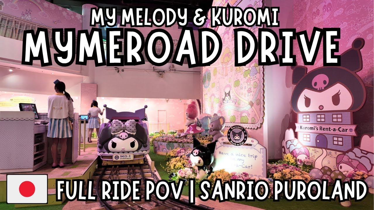 My Melody Mymeroad Drive | Full Ridethrough POV | Photo Op Dark Ride at Sanrio Puroland
