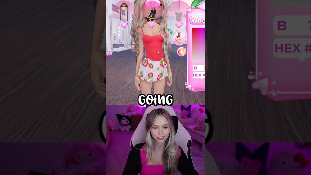 THEME : Coquette 🎀✨ BUT I CANT touch the color PINK.. #roblox #dresstoimpress