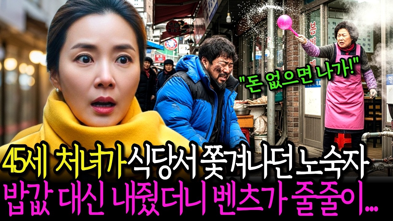 45세 노처녀가 식당서 쫓겨나던 노숙자밥값 대신 내줬더니 벤츠가 줄줄이...ㅣ노후이야기ㅣ라디오드라마ㅣ오디오북