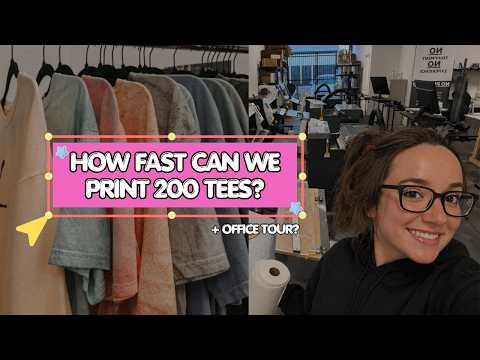 We Had 3 Hours to Finish 200 Shirts & Hats.. Did We Make It?