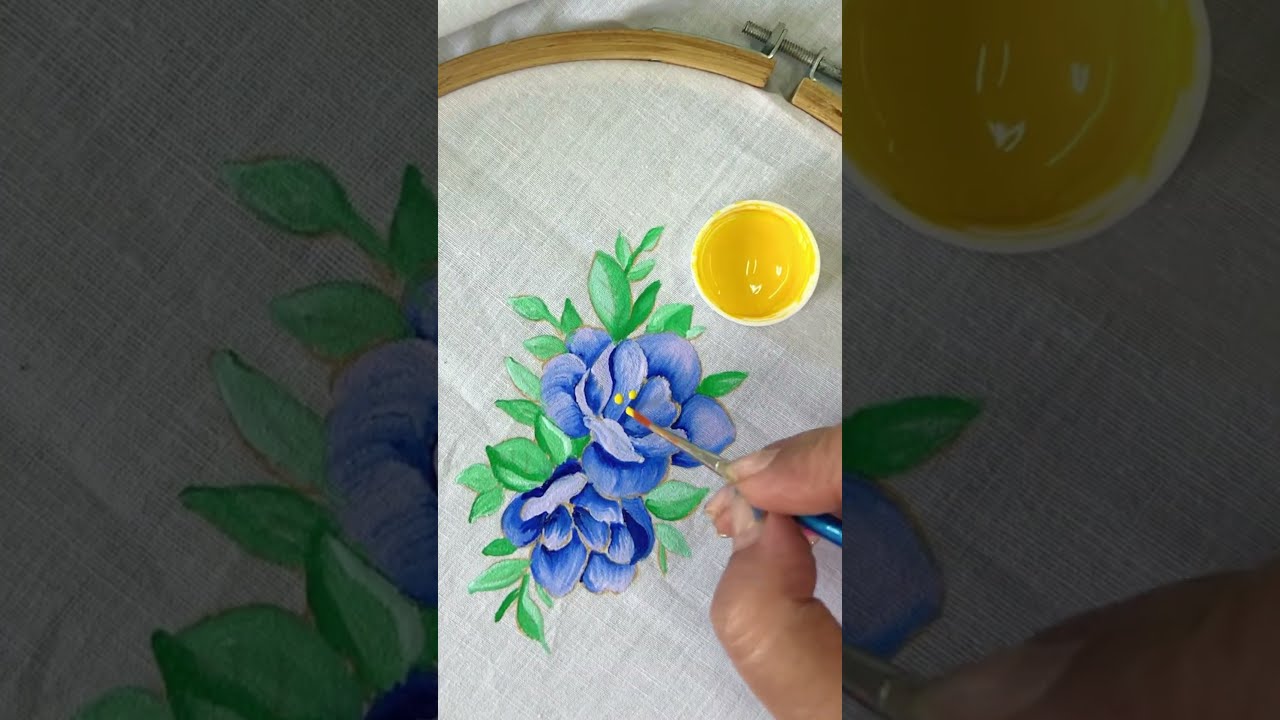 #art #fabricpainting #flowers #fevicrylhobbyideas #coloring #artworkshop#diy #painting#reels #short