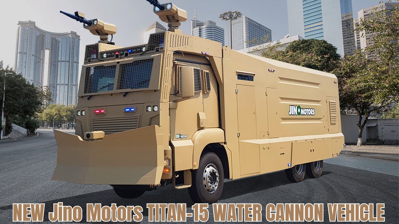 15,000 Liters Water Tank Capacity | New Jino Motors TITAN-15 Water Cannon Vehicle 15,000 Liters Water Tank Capacity | New Jino Motors TITAN-15 Water Cannon Vehicle