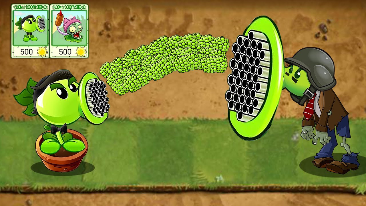 1 Gatling PEA Plants VS 1 Dr Zomboss Plants Vs Zombies Epic Hack