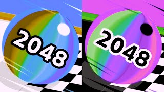Ball Run 2048 Infinix 🏀 vs Reverse ball Colour Run walkthrough , iOS Android New Update part : 2005 screenshot 2