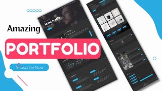 portfolio design using html and css with js part 1