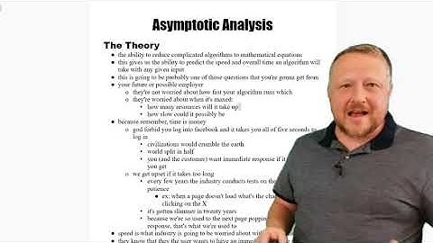 The Theory of Asymptotic Analysis