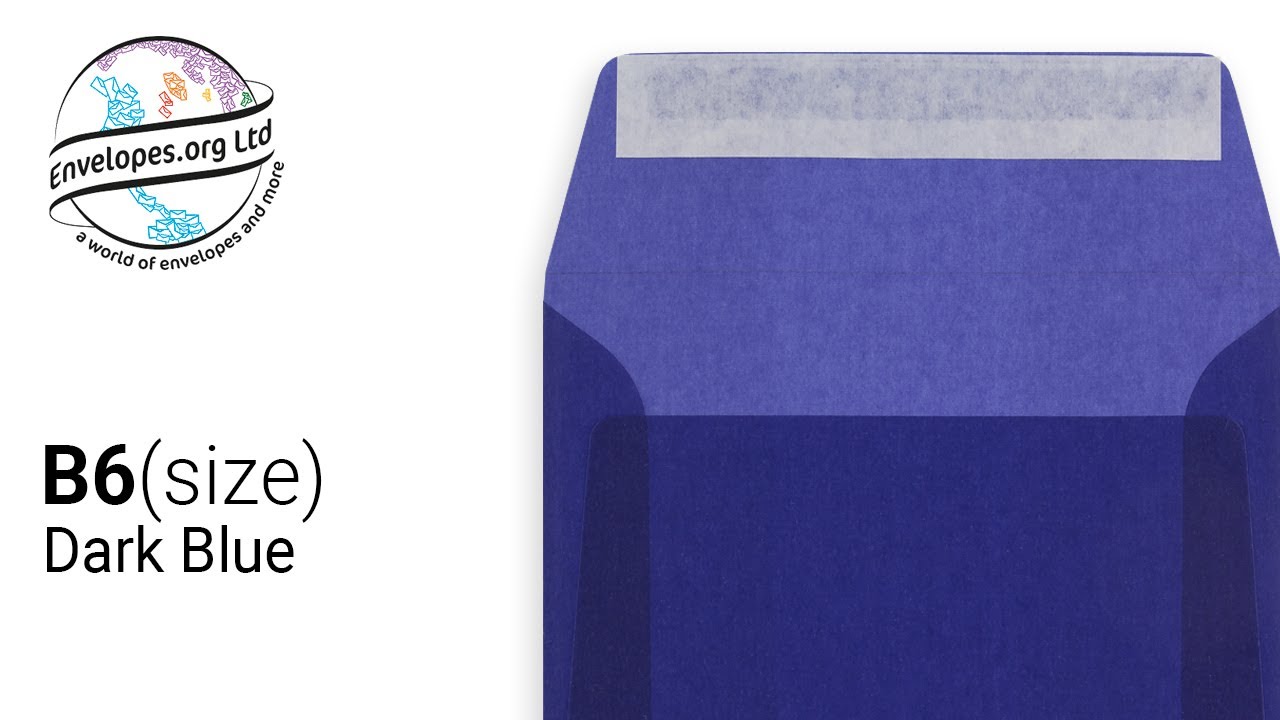 Translucent envelopes: Dark Blue