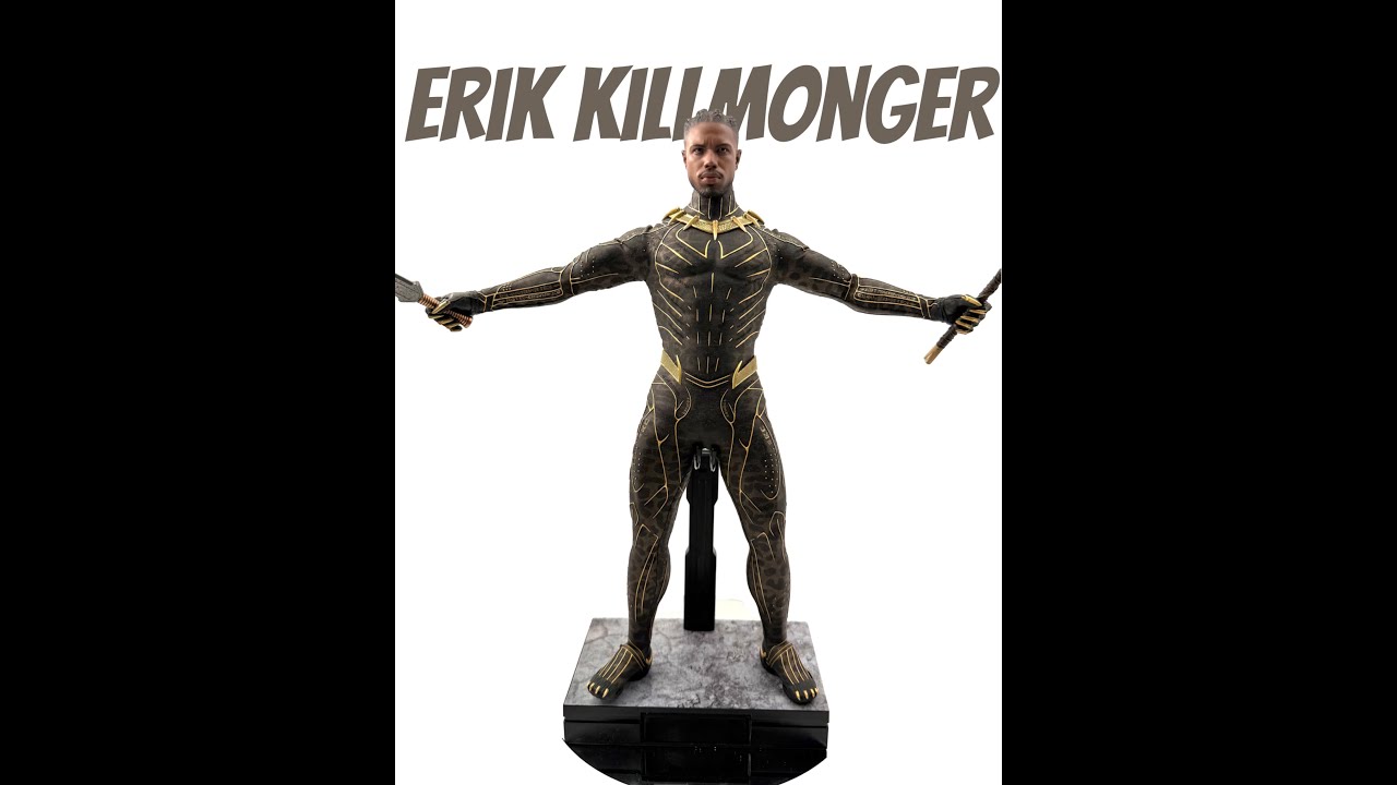 Erik Killmonger Hot Toys ASMR Cleaning with Relaxing Sounds (Black Panther)