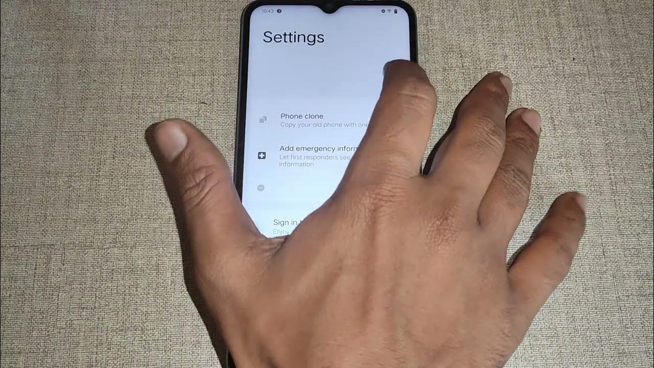 how to set touch & hold delay Vivo T1x, Vivo T1x me touch and hold