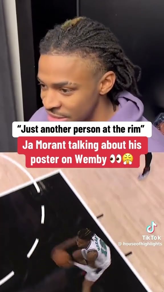“Just another person at the rim” #hoodnews #jamorant #wemby #NBA #basketball #sports #omg #how #wow